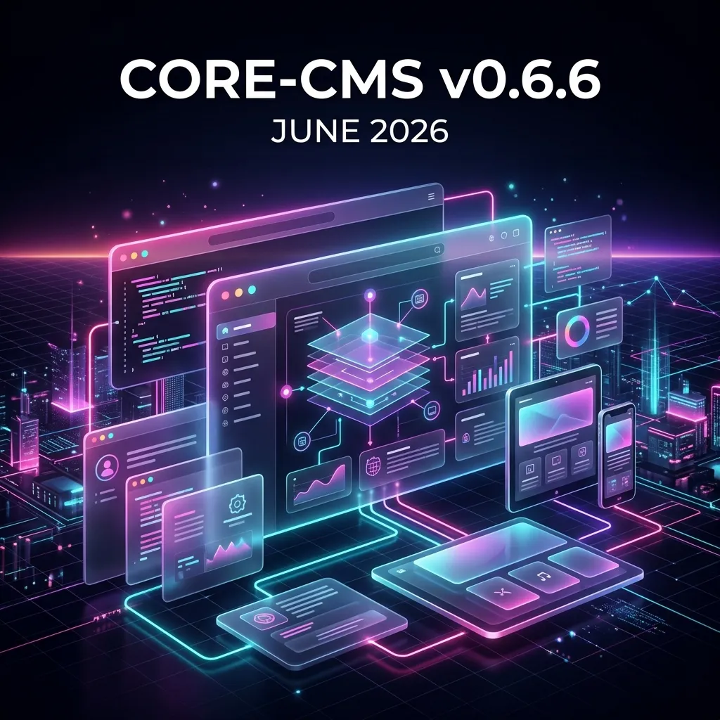 Core CMS v0.6.6: Neon Aesthetics & Layout Mastery